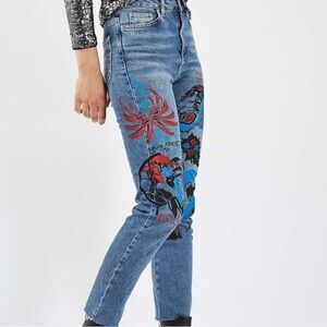 Top shop mofo graffiti pants